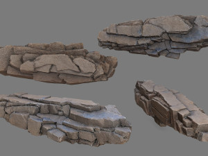 Desert rocks 3D 模型