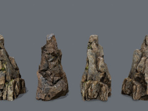 Cliff rocks 3Dモデル