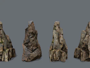 Cliff rocks 3D Model