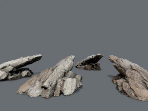 Cliff rocks 3D Model