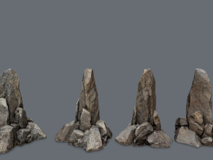 Cliff rocks 3Dモデル