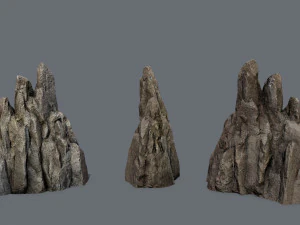 Cliff rocks 3D Model