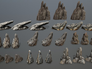 Cliff rocks 3Dモデル