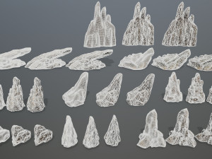 Cliff rocks 3Dモデル