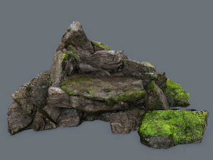 rocas del bosque Modelo 3D