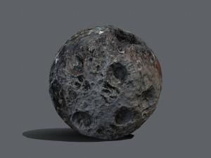 Asteroid set Model 3D