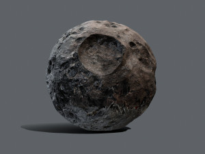 Asteroid set Model 3D