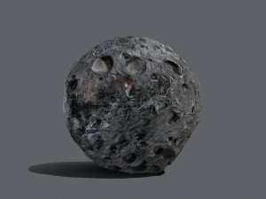Asteroid set Model 3D