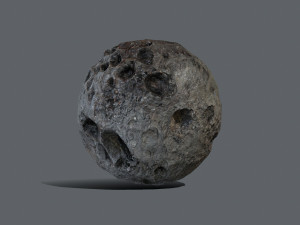Asteroid set Model 3D