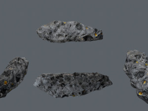 Asteroid set Model 3D