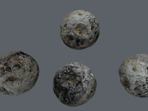 Asteroid set Model 3D