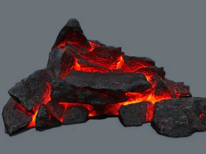 Rocce laviche Modello 3D