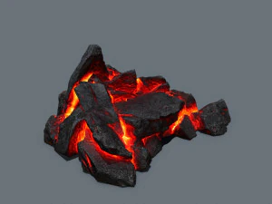 लावा चट्टानें 3D मॉडल