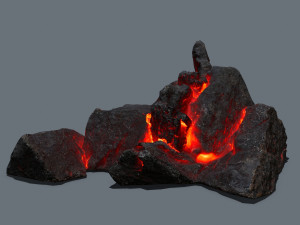 Lava rocks Modèle 3D