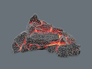 Lava rocks Modèle 3D