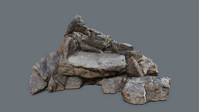 Cliff rocks 3D Model .c4d .max .obj .3ds .fbx .stl .blend 