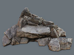 Batuan tebing Model 3D
