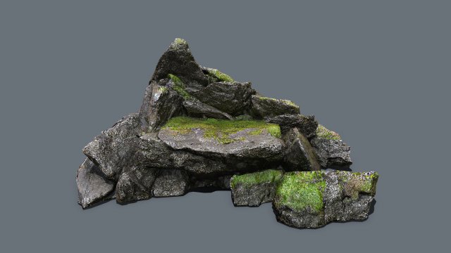 Forest rocks Modelo 3D .c4d .max .obj .3ds .fbx .stl .blend 