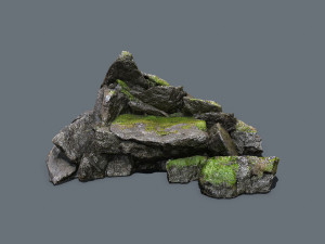 Forest rocks Modelo 3D