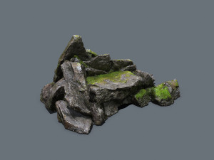 Forest rocks Modelo 3D
