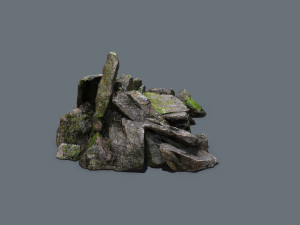Forest rocks Modelo 3D