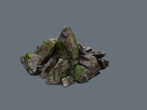 Forest rocks Modelo 3D