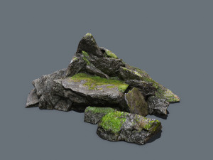 Forest rocks Modelo 3D