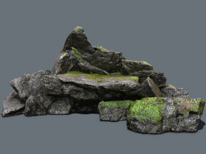 Forest rocks Modelo 3D