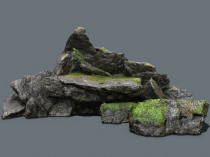 Forest rocks 3D Model