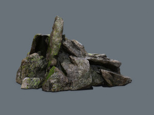 Forest rocks Modelo 3D