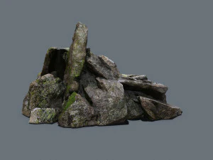 Forest rocks 3D Model
