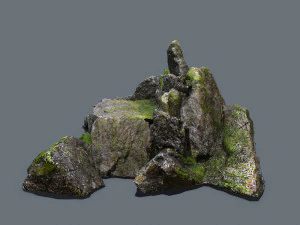 Forest rocks 3D Model