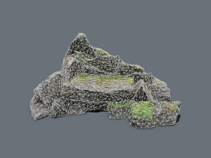 Forest rocks Modelo 3D