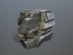 Cliff rocks Model 3D