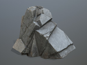 Cliff rocks Model 3D