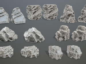 Cliff rocks Model 3D