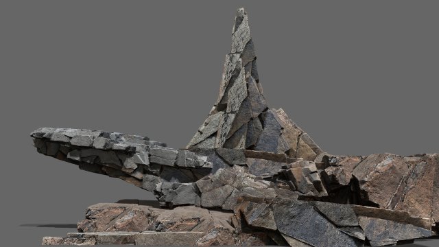 Cliff rocks 3D मॉडल .c4d .max .obj .3ds .fbx .stl .blend 