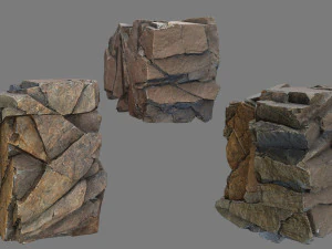Cliff rocks 3D Model