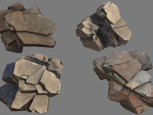 Cliff rocks 3D Model