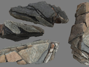 Cliff rocks 3D मॉडल