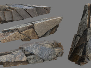 Cliff rocks 3D मॉडल