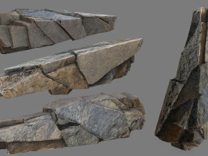 Cliff rocks 3D Model