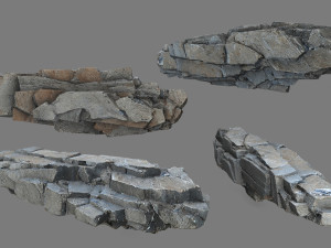 Cliff rocks 3D मॉडल