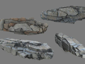 Cliff rocks 3D Model