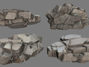 Cliff rocks 3D मॉडल