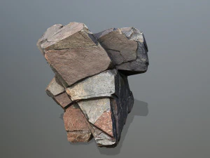 Cliff rocks 3D Model