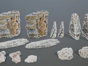 Cliff rocks 3D Model