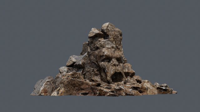 Rock Gate 3D Model .c4d .max .obj .3ds .fbx .stl .blend 
