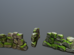 Wall set 3D-Modell
