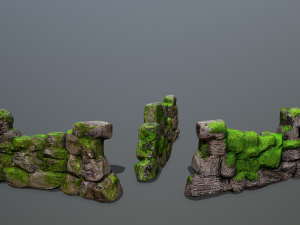 Wall set 3D-Modell